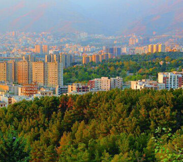 نصب داربست در محله لویزان